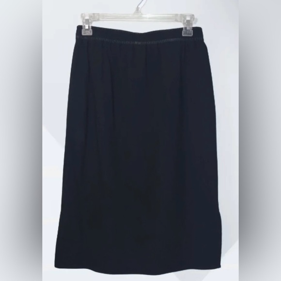 Lafayette 148 New York Midi Black Pencil Skirt New - Picture 5 of 5